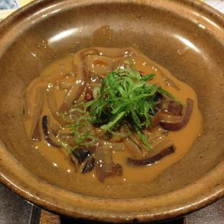 お通し(いかわた焼き)(伊達な郷土料理と原始焼 牡鹿半島 仙台駅前店 （牡鹿半島）)