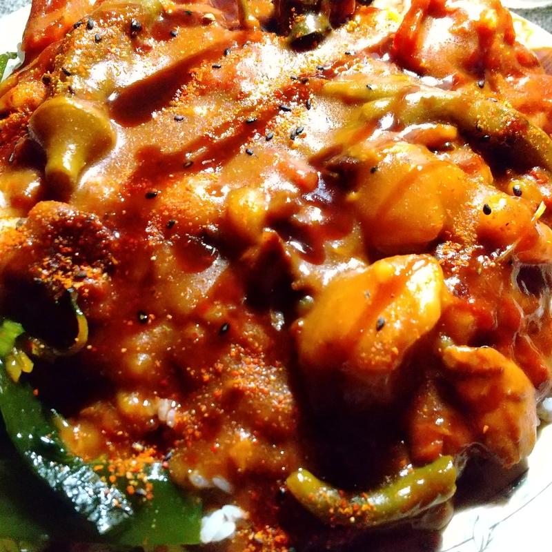 スパイシーサザエカレー(オークマレストラン)