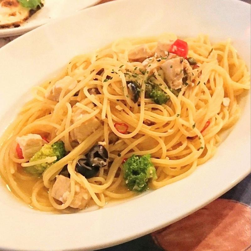 カジキマグロとブロッコリーのペペロンチーノ(パッパパスタ 港北ニュータウン店)