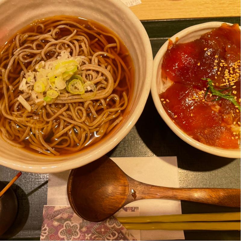ヅケ丼セット(国産二八蕎麦 蕎香 （きょうか）)