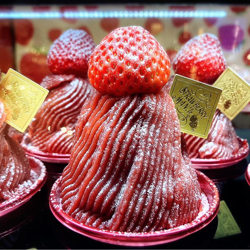 赤い苺のモンブラン(ストロベリーマニア 原宿店 （Strawberry mania）)