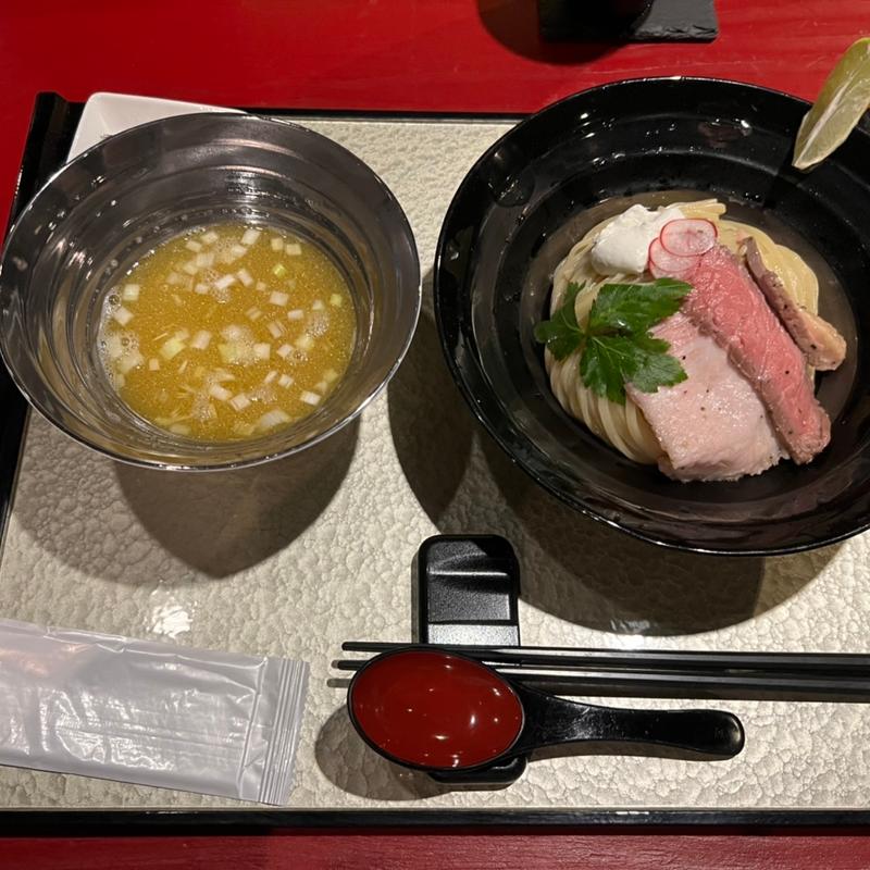 特製つけ麺+トリュフ卵かけご飯(極上つけそば 心斎橋 魄瑛)