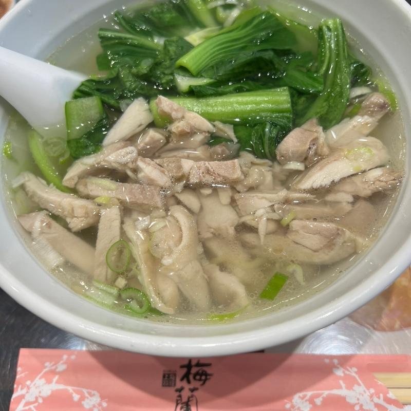 鶏肉そば(梅蘭ベイクォーター)