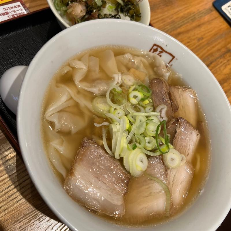 ワンタンめん(喜多方ラーメン 坂内 石川町店)