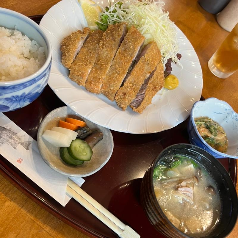 とんかつ定食(桐のや 石川町店)