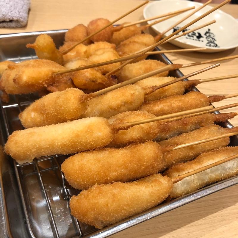 串かつ(串かつだるま 法善寺店)