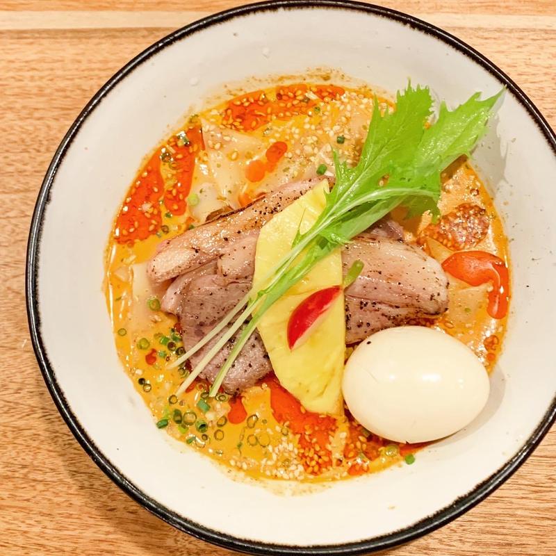 限定　冷やし仔羊坦々麺(海老丸らーめん)