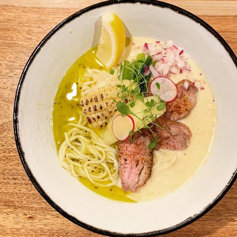 限定　冷やしとうもろこしらーめん(海老丸らーめん)