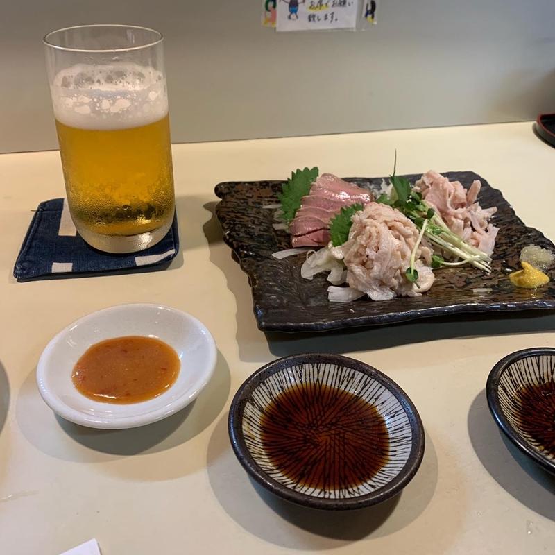 ゆでホルモン刺し(喜美松)