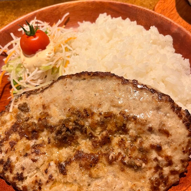 レギュラーバーグディッシュ300gごはん大盛り(びっくりドンキー 滝川店)