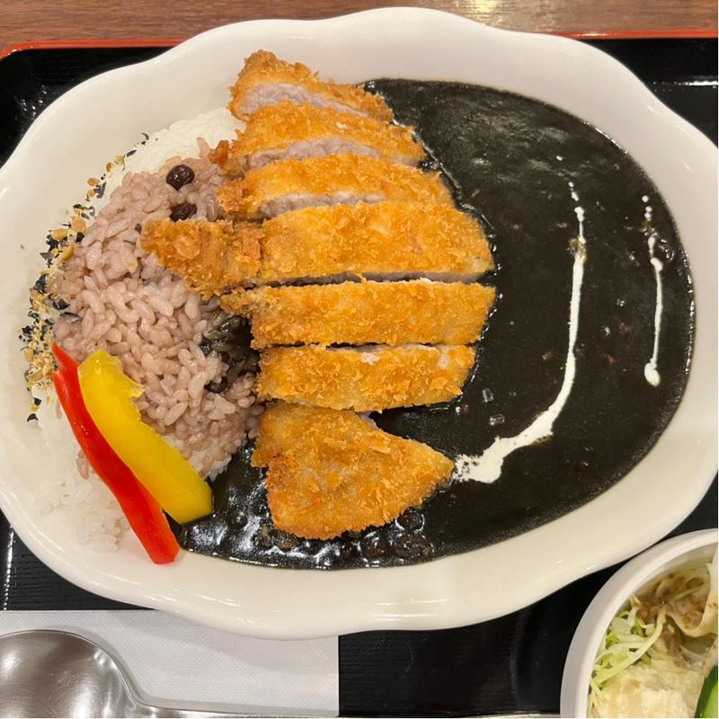 ひまわりポーク黒いカツカレー(道の駅 サンフラワー北竜 )