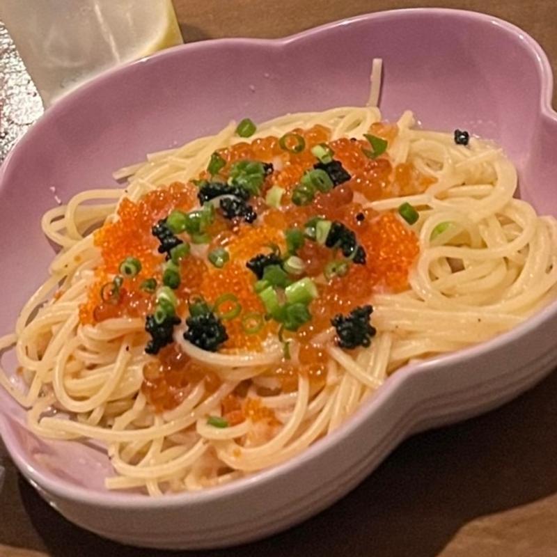 4種魚卵の醤油バターソースパスタ(Girino)
