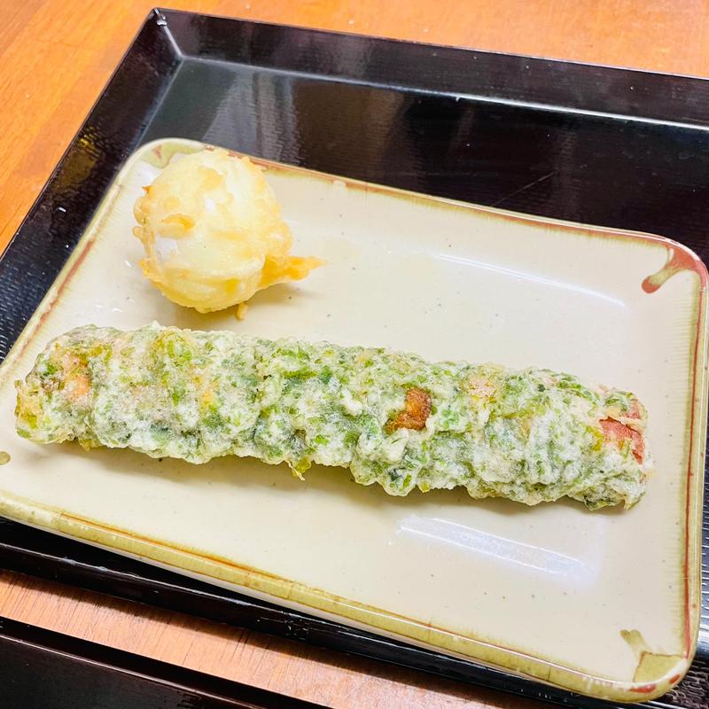 ちくわ天　半熟卵天(いぶきうどん 吉祥寺店)