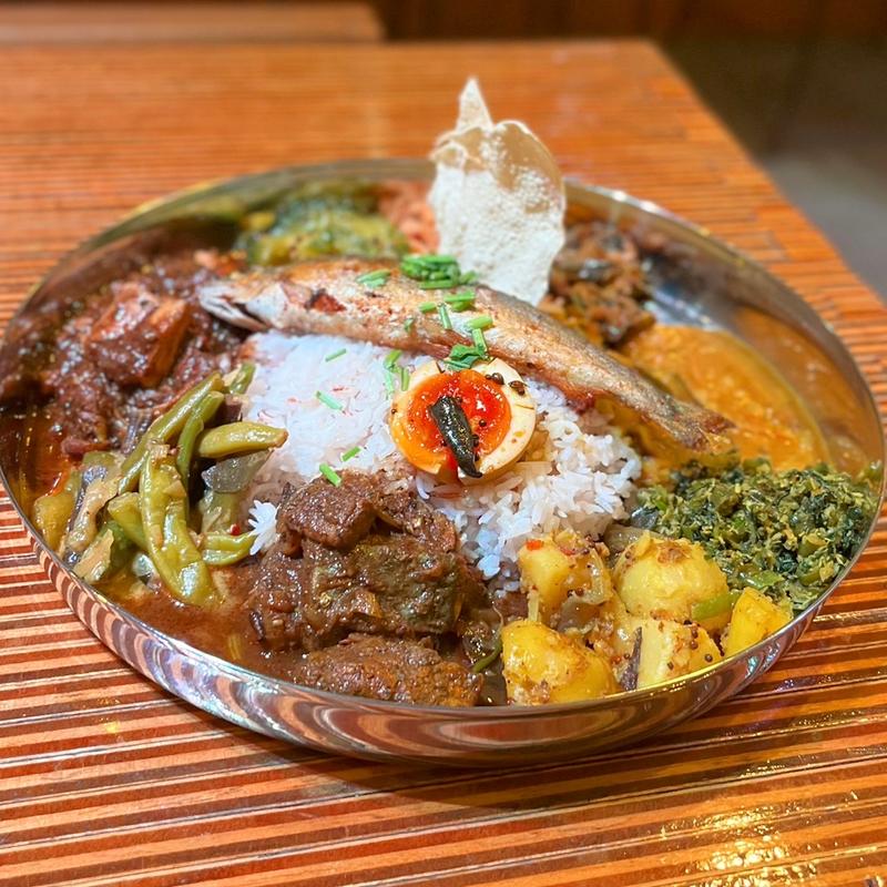 妄想スリランカ SPECIAL RICE&CURRY（鮎追加）(BLOCK HOUSE 水曜カレー)