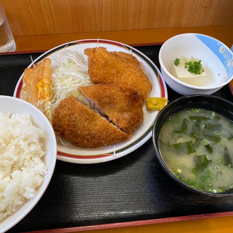 ミックスカツ定食M(赤兵衛)