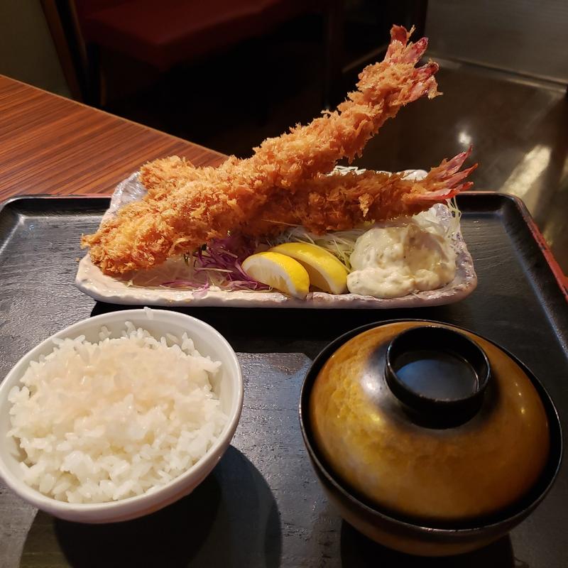 ジャンボ海老フライ定食(2本)(かつ泉 相模原店)
