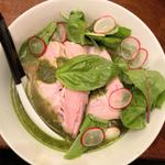 冷やし蛤そばバジルの香り(武蔵ノ麦穂)
