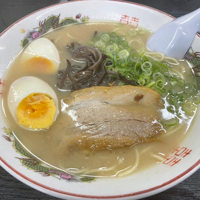 煮卵二八ラーメン(ぎょらん亭 本店)