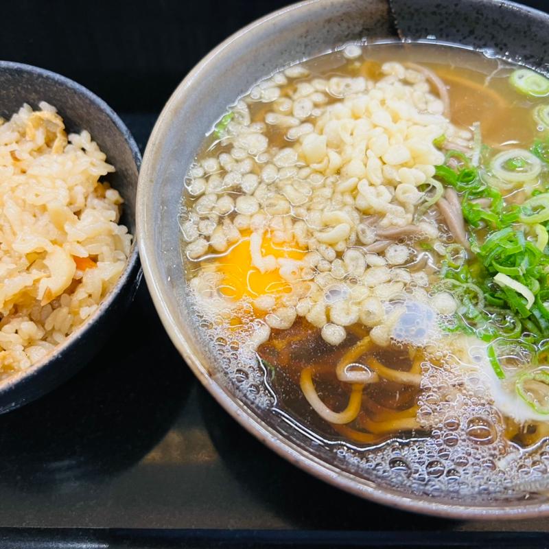 かやくご飯定食(南海そば なんば3階店)