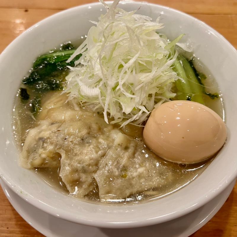 蛤塩そば：ネギ＋味玉(倉蔵商店 （クラゾウショウテン）)