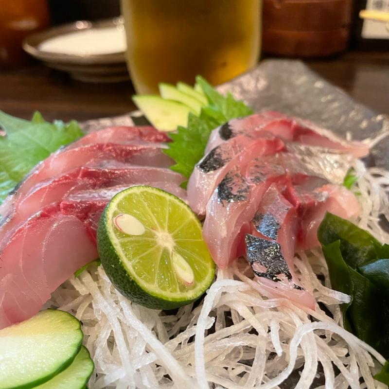 平アジお造り(酔ってこ屋 恒幸)