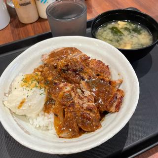 洋風ガーリックポークステーキ丼(松屋 両国店 )