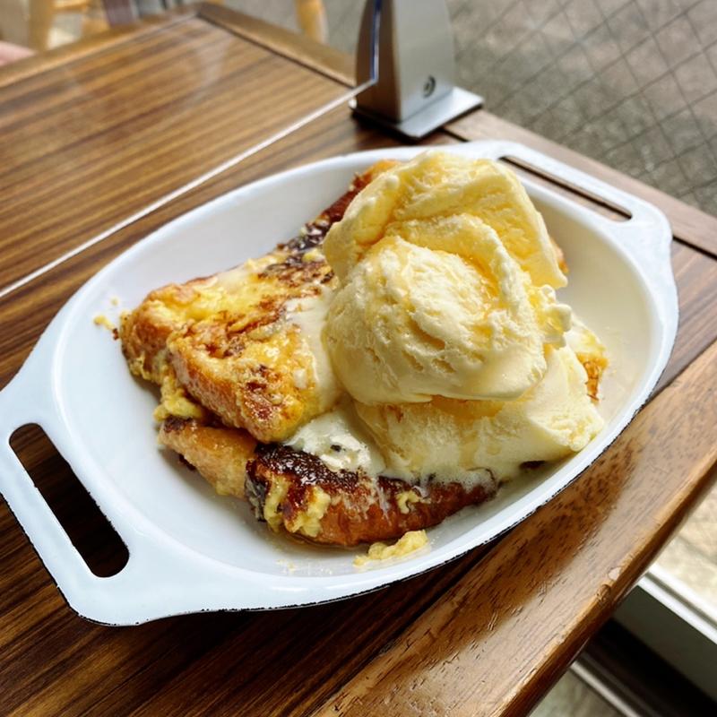フレンチトースト アイス乗せ(ワンダフルデイカフェ)