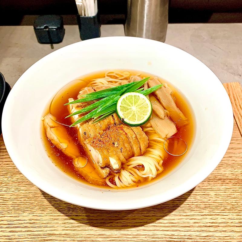 冷やし鶏煮干し(鶏Soba 座銀 本店)