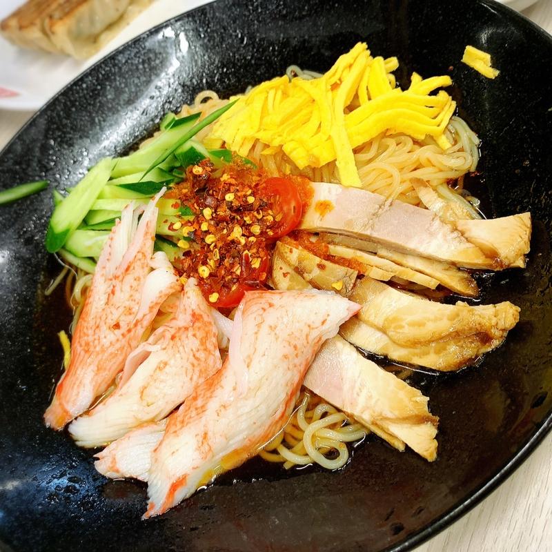 辛い！冷し中華(餃子の王将 二又瀬店)