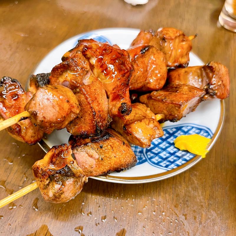 レバーサンド1本(串屋横丁 もつ焼きセンター 五反田東口店)