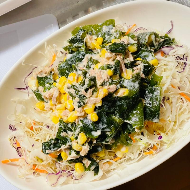 海藻サラダ(自宅)