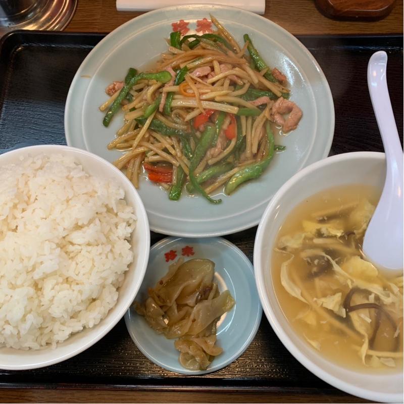 青椒肉絲(珍來 米本団地前店)
