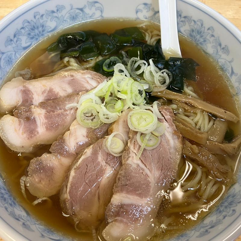 チャーシューメン餃子付き(ぎょうざの満洲 蒲生駅店)