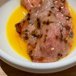 イチボのすき焼き風(炭火焼肉 やざわ)