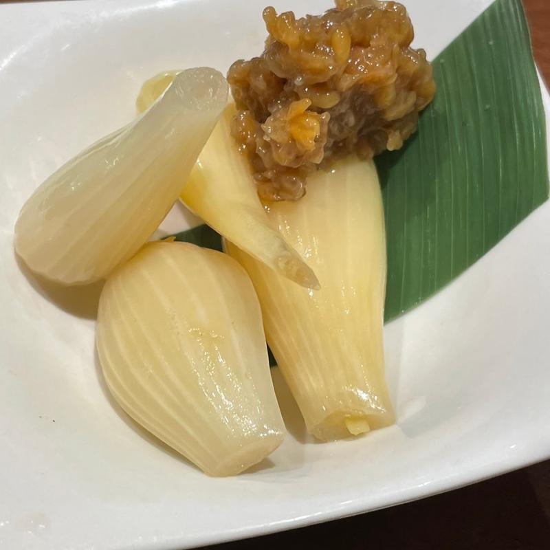 自家製らっきょ(食堂 高ひろ)