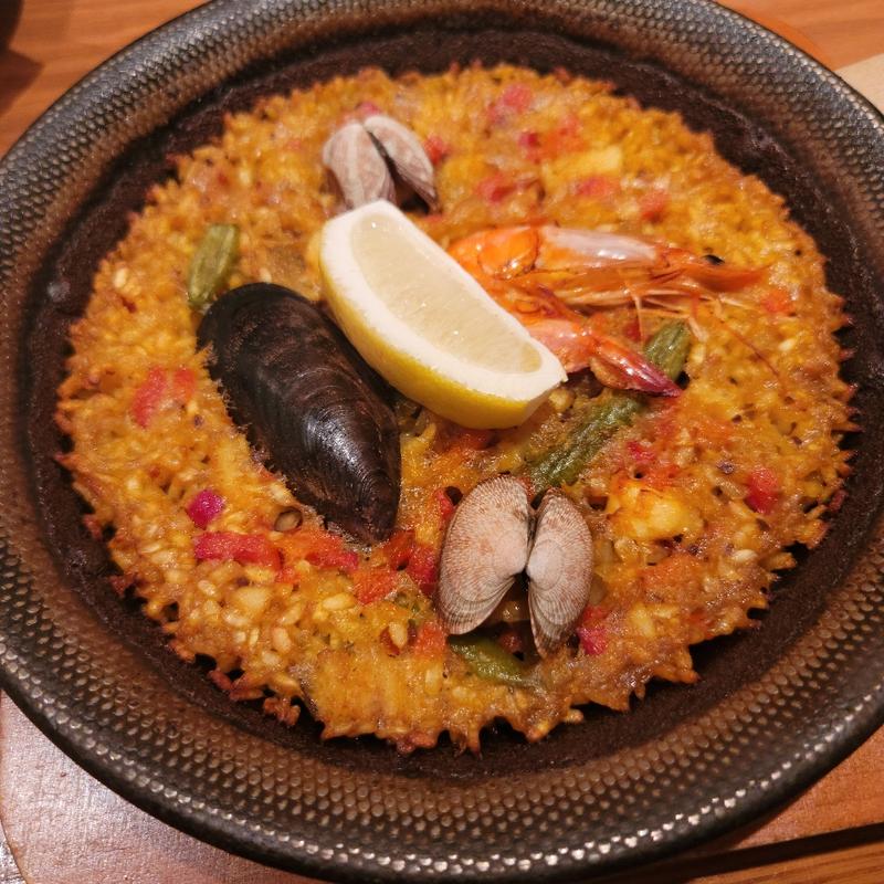 魚介のパエリアセット(びいどろ 西武池袋店)