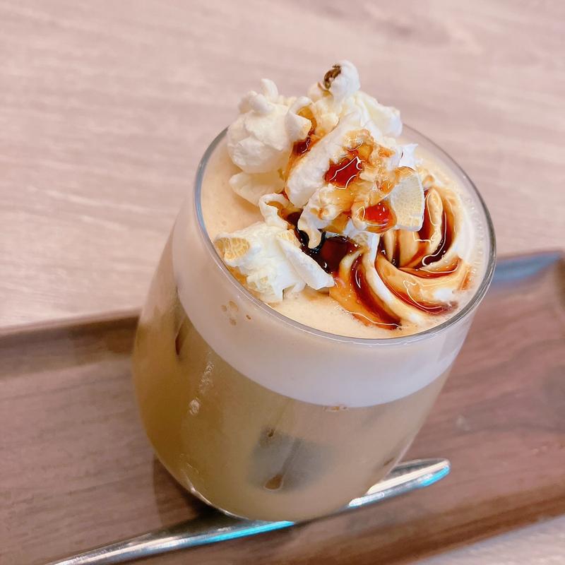 キャラメルポップコーンラテ(ザ・ステーション カフェバー)