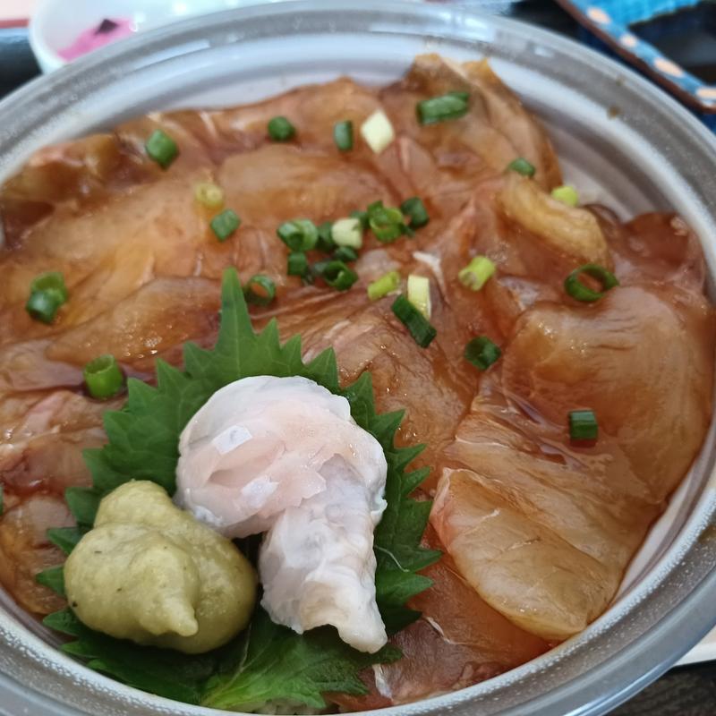 ヒラメ漬け丼(道の駅 てしお レストラン )