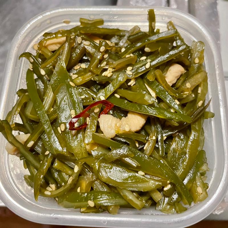 茎わかめきんぴら(自宅)
