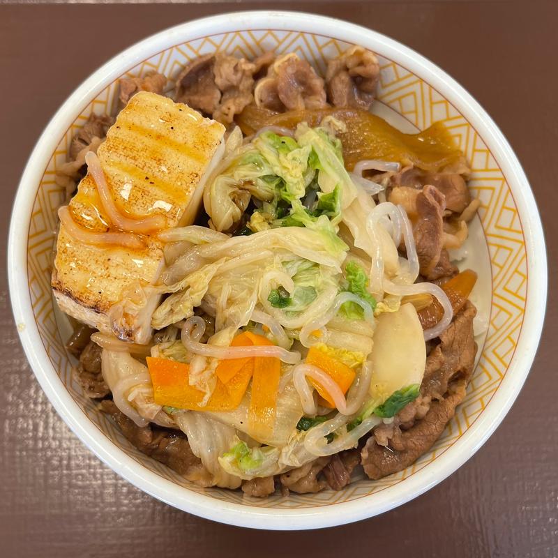 すき焼牛丼(すき家 栄三丁目店 )