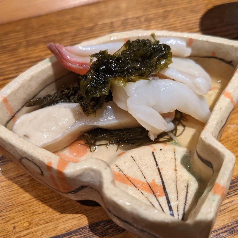 太モズク、ミル貝(松陰鶴水)