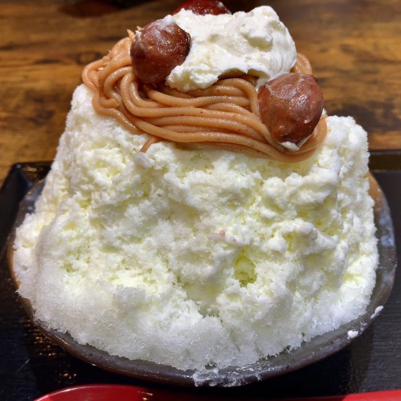 和栗と仏栗のモンブランミルク(AMATO よこ田)