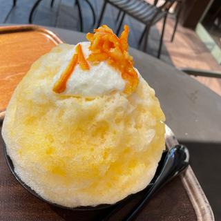 かき氷オレンジシトラスシロップ(moku moku とまとcafe)