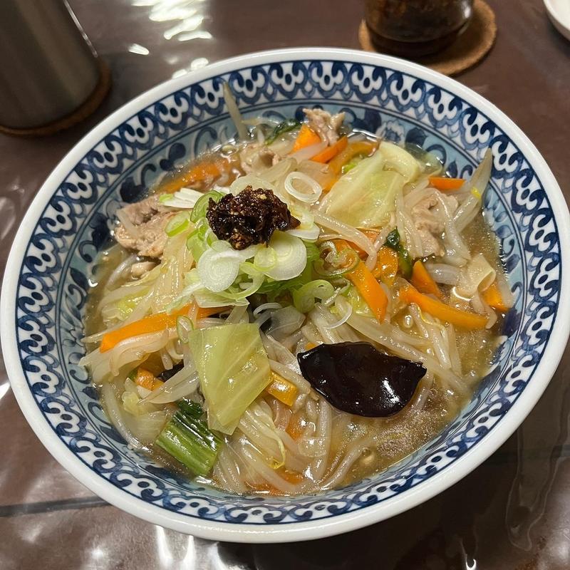 餡掛け野菜ラーメン(創作料理　我家)