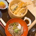 海鮮天ぷらごはん（小麺セット）(海の穂まれ 京都桂川店 （ウミノホマレ）)