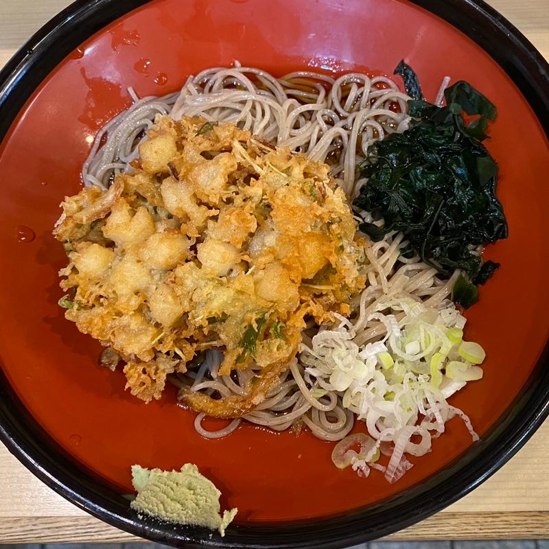 小柱かき揚げそば(冷)(そばの神田東一屋 本店 )