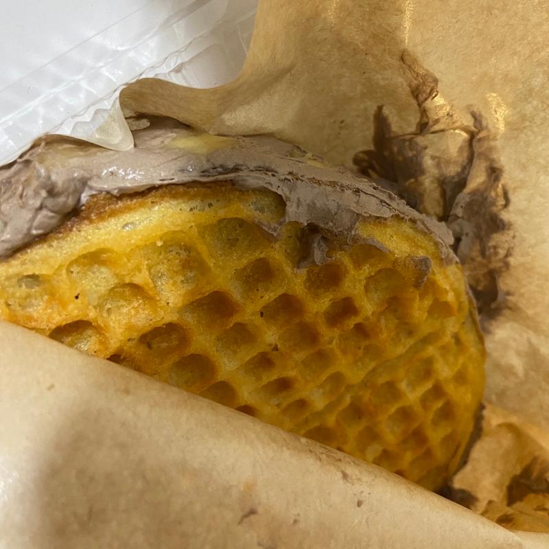 バナナチョコクリームワッフル(元祖韓国ワッフル専門店 市川南店)