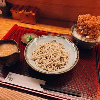 辛みおろし + 小さなかき揚げ天丼(亀蔵 )