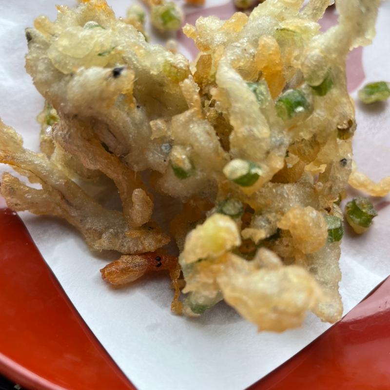 そばとしらすのかき揚げ(鐘庵 富士川楽座店 )