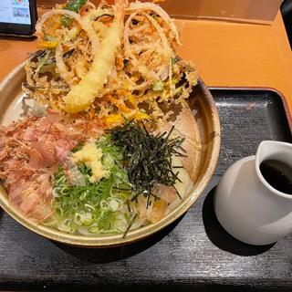 ごぼう天うどん(大地のうどん　博多駅ちかてん)